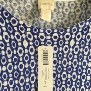 Chico’s size 1 blue ombre sweater.